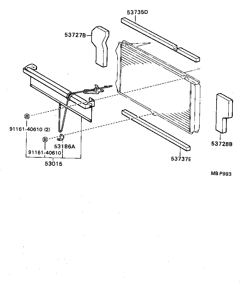 TOWN MASTERACE V WG |  RADIATOR SUPPORT WIND GUIDE