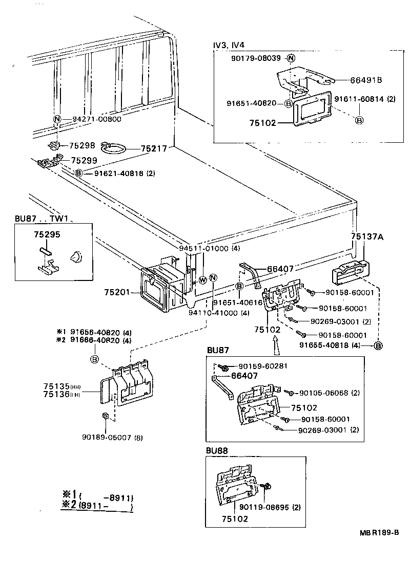  DYNA TOYOACE |  TOOL BOX LICENSE PLATE BRACKET
