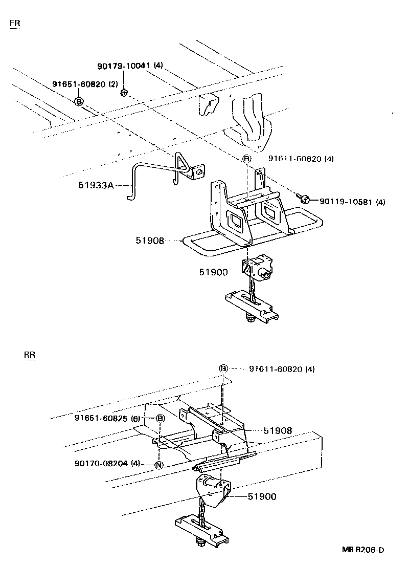  DYNA TOYOACE |  SPARE WHEEL CARRIER