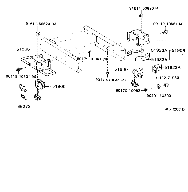  DYNA TOYOACE |  SPARE WHEEL CARRIER