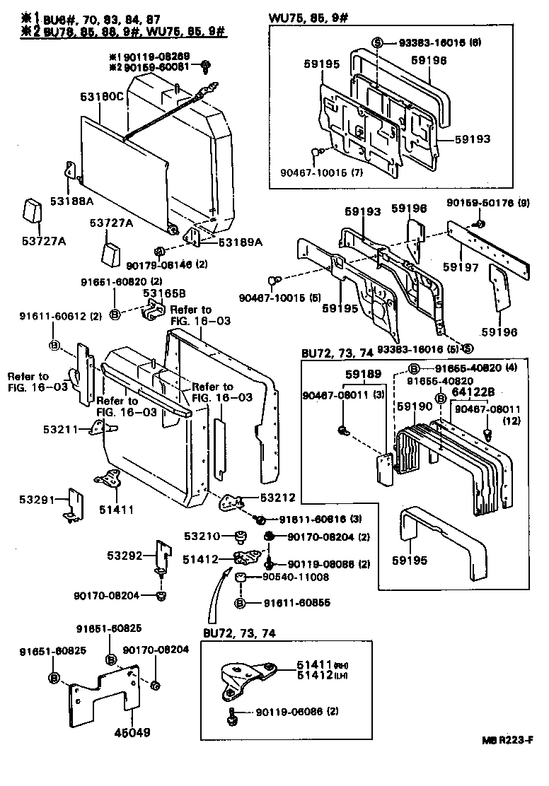  DYNA TOYOACE |  RADIATOR SUPPORT WIND GUIDE