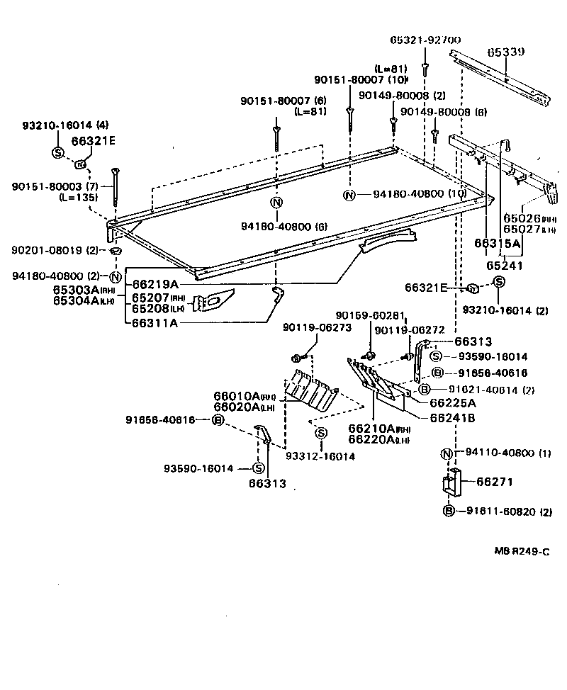  DYNA TOYOACE |  REAR BODY FLOOR FENDER