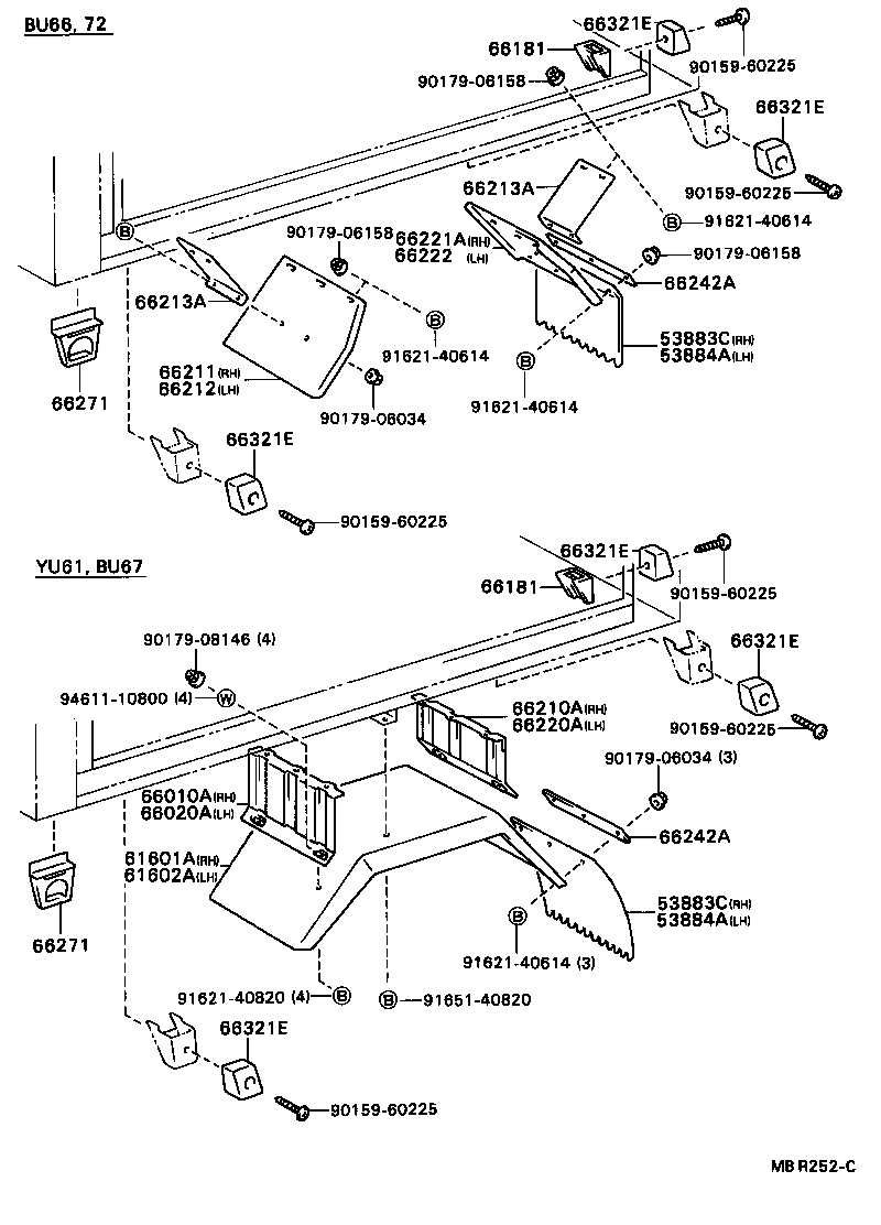  DYNA TOYOACE |  REAR BODY FLOOR FENDER