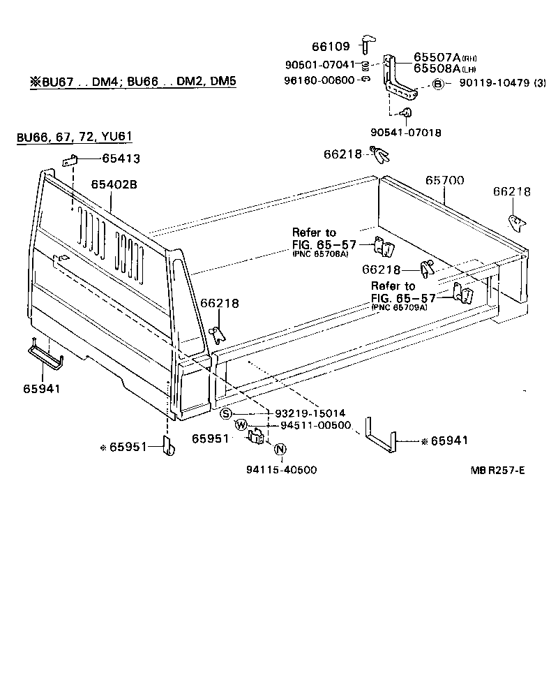  DYNA TOYOACE |  REAR BODY GUARD FRAME TAIL GATE