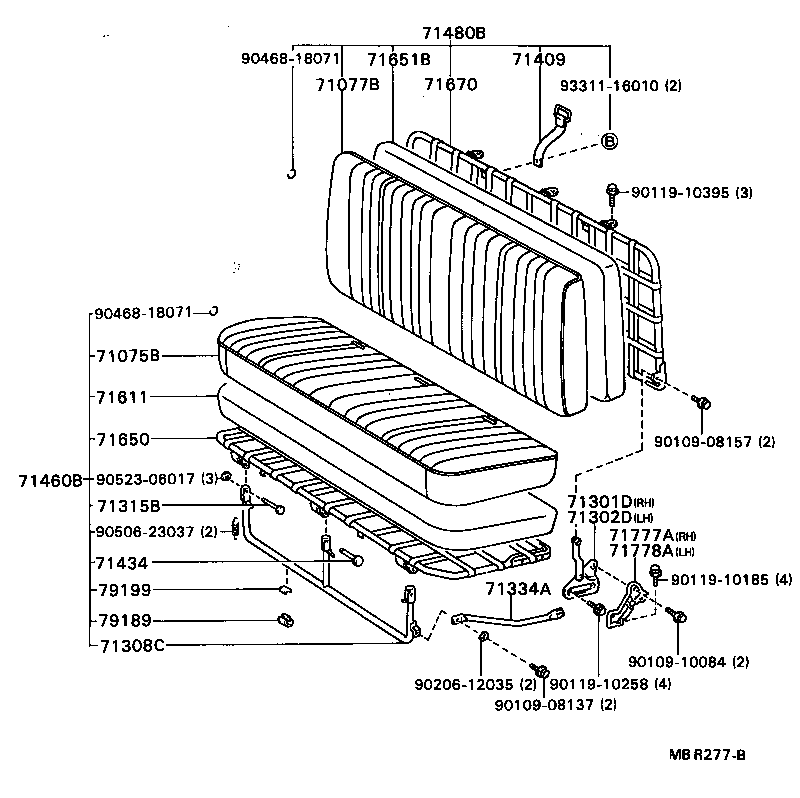  DYNA TOYOACE |  SEAT SEAT TRACK