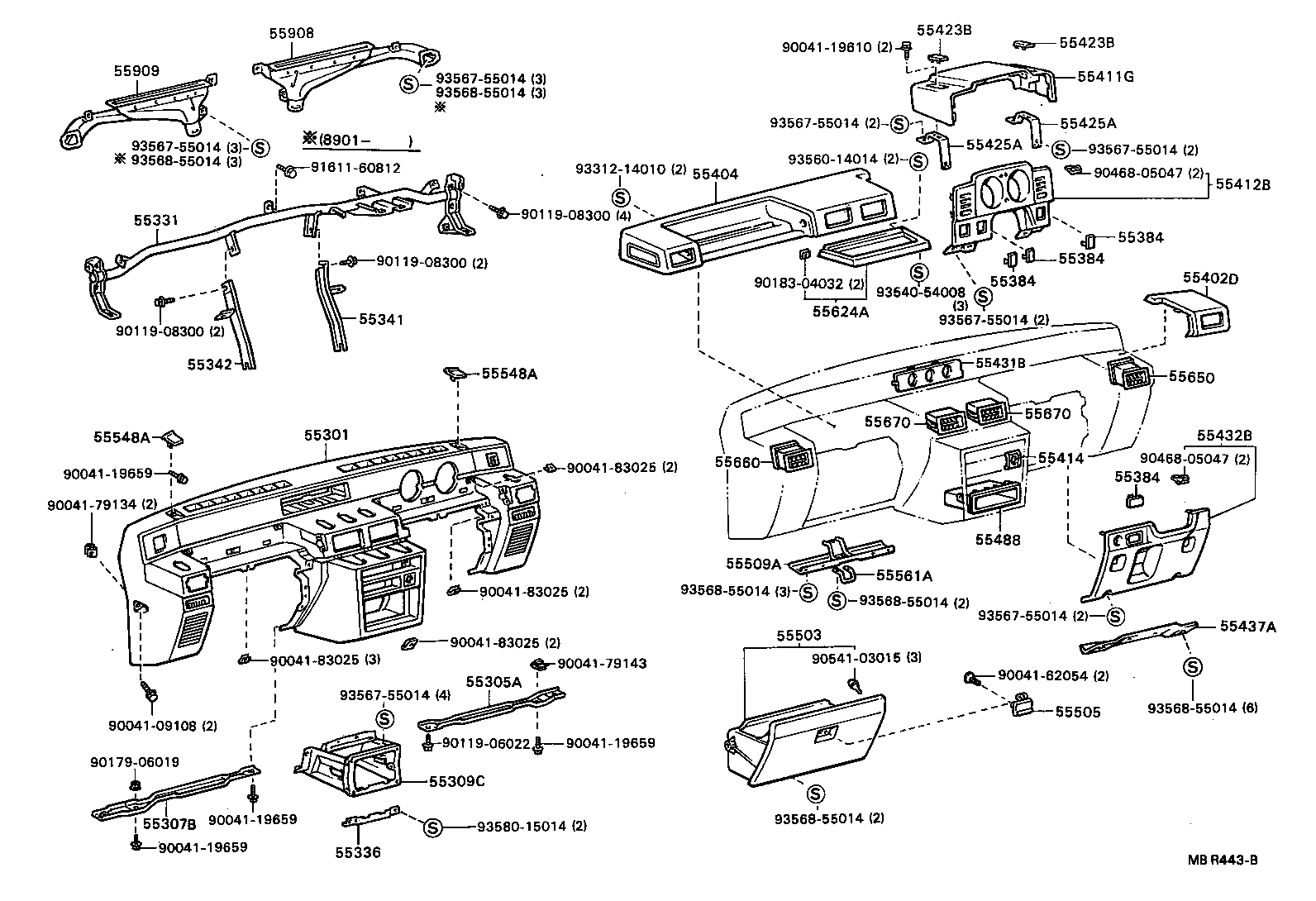  BLIZZARD |  INSTRUMENT PANEL GLOVE COMPARTMENT
