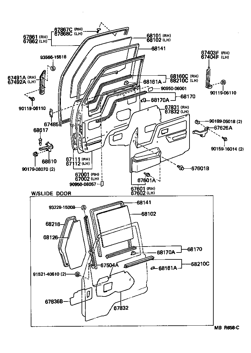  TOYOACE DYNA |  FRONT DOOR PANEL GLASS