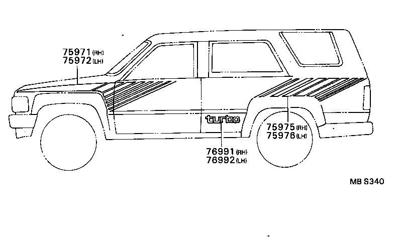  HILUX |  BODY STRIPE