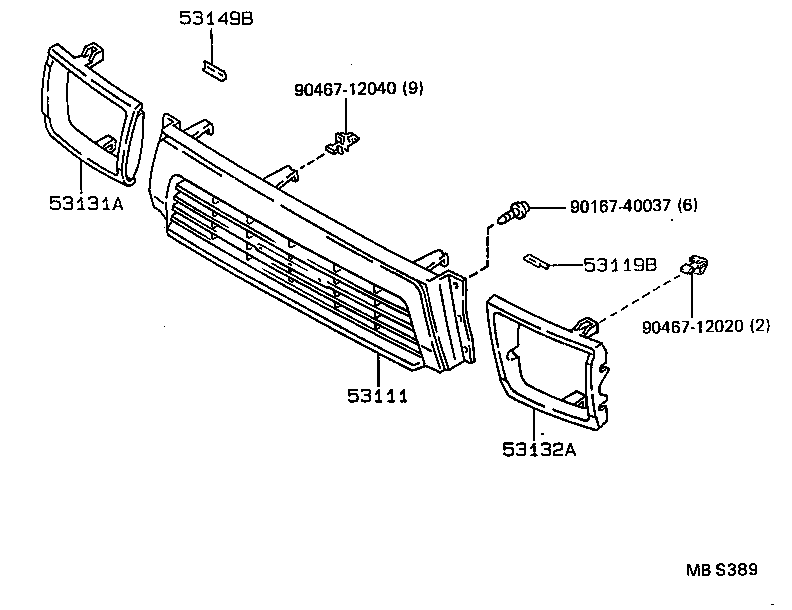  HILUX |  RADIATOR GRILLE