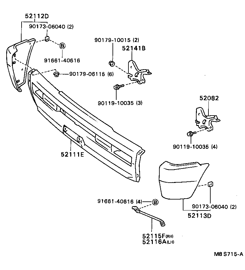  DELIBOY |  FRONT BUMPER BUMPER STAY