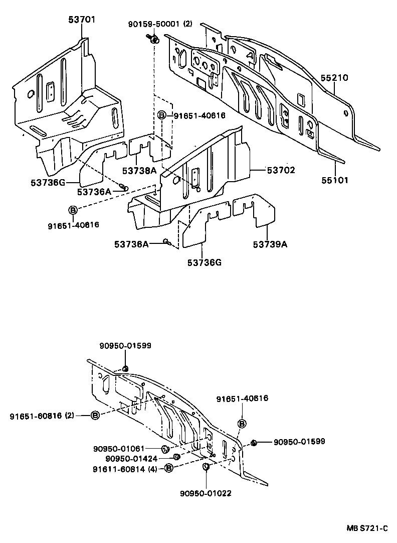  DELIBOY |  FRONT FENDER APRON DASH PANEL