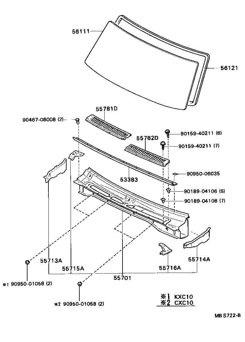 DELIBOY |  COWL PANEL WINDSHIELD GLASS