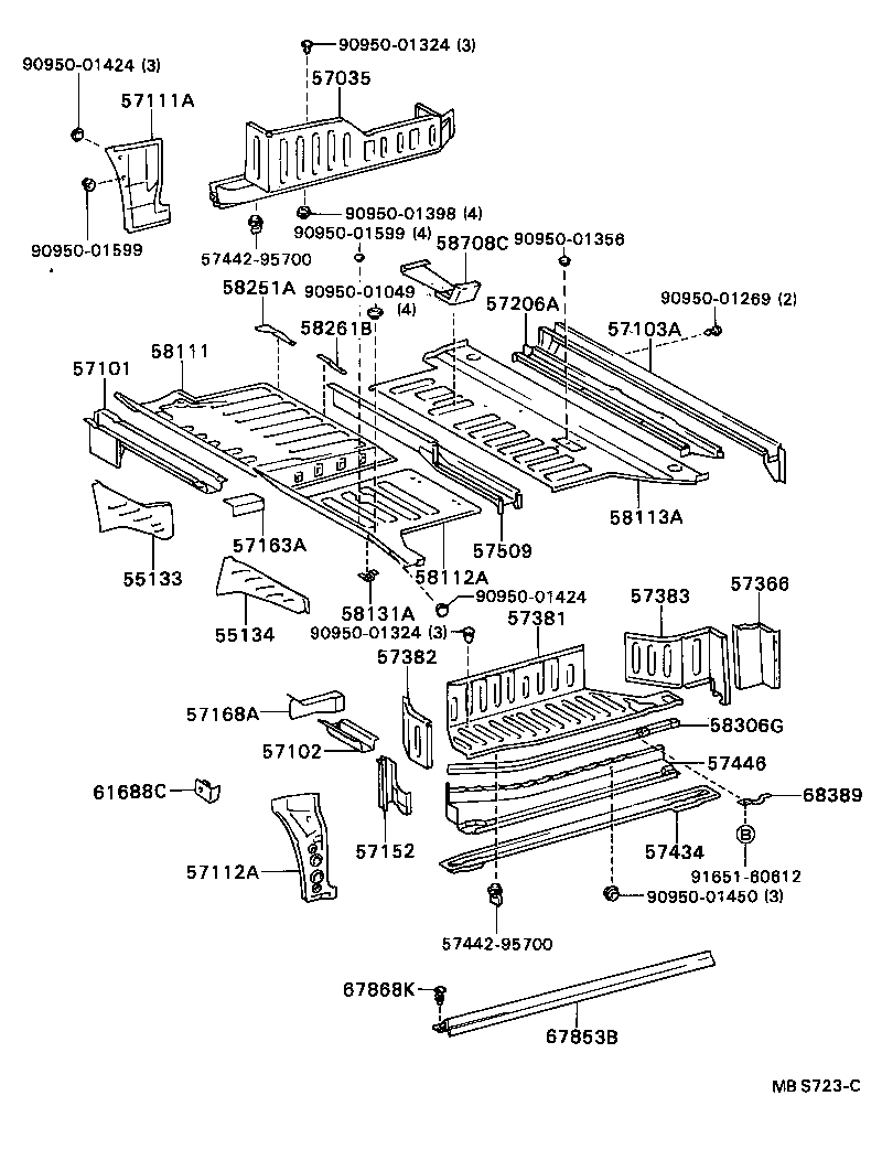  DELIBOY |  FRONT FLOOR PANEL FRONT FLOOR MEMBER