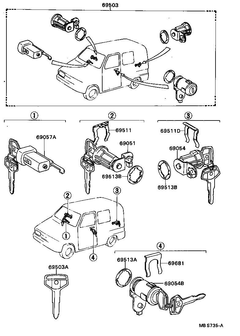  DELIBOY |  LOCK CYLINDER SET