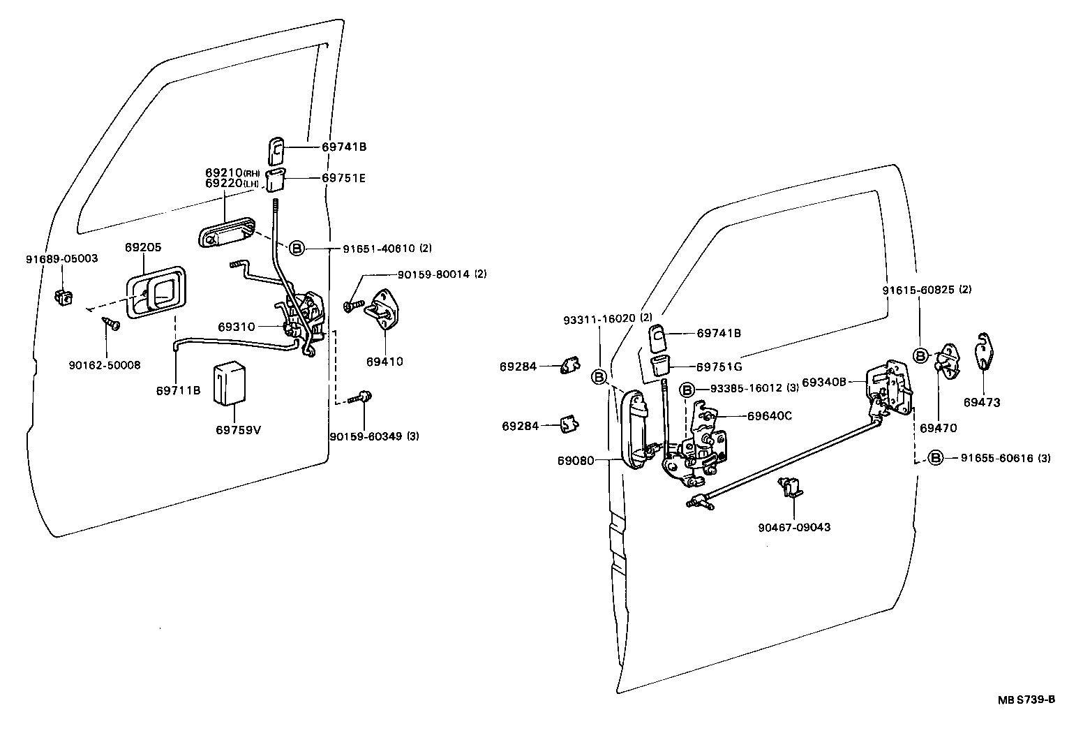  DELIBOY |  FRONT DOOR LOCK HANDLE