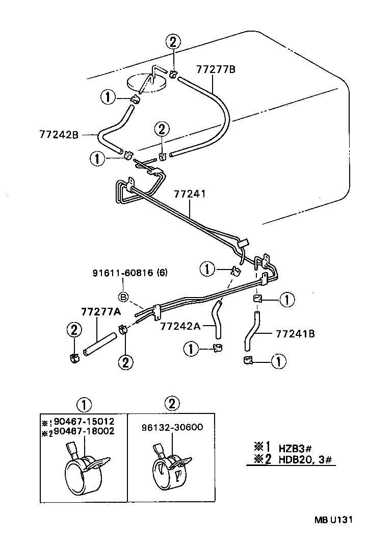  COASTER |  FUEL TANK TUBE