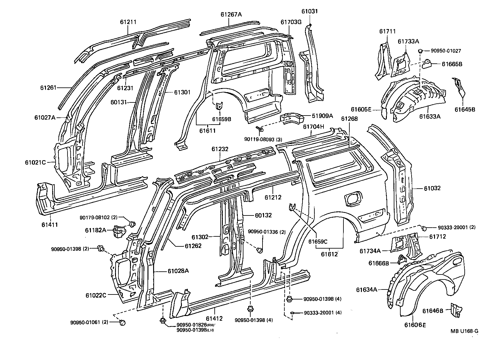  LAND CRUISER VAN |  SIDE MEMBER