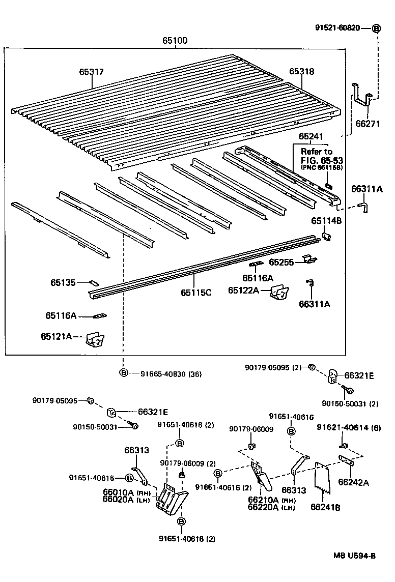  HIACE TRUCK |  REAR BODY FLOOR FENDER