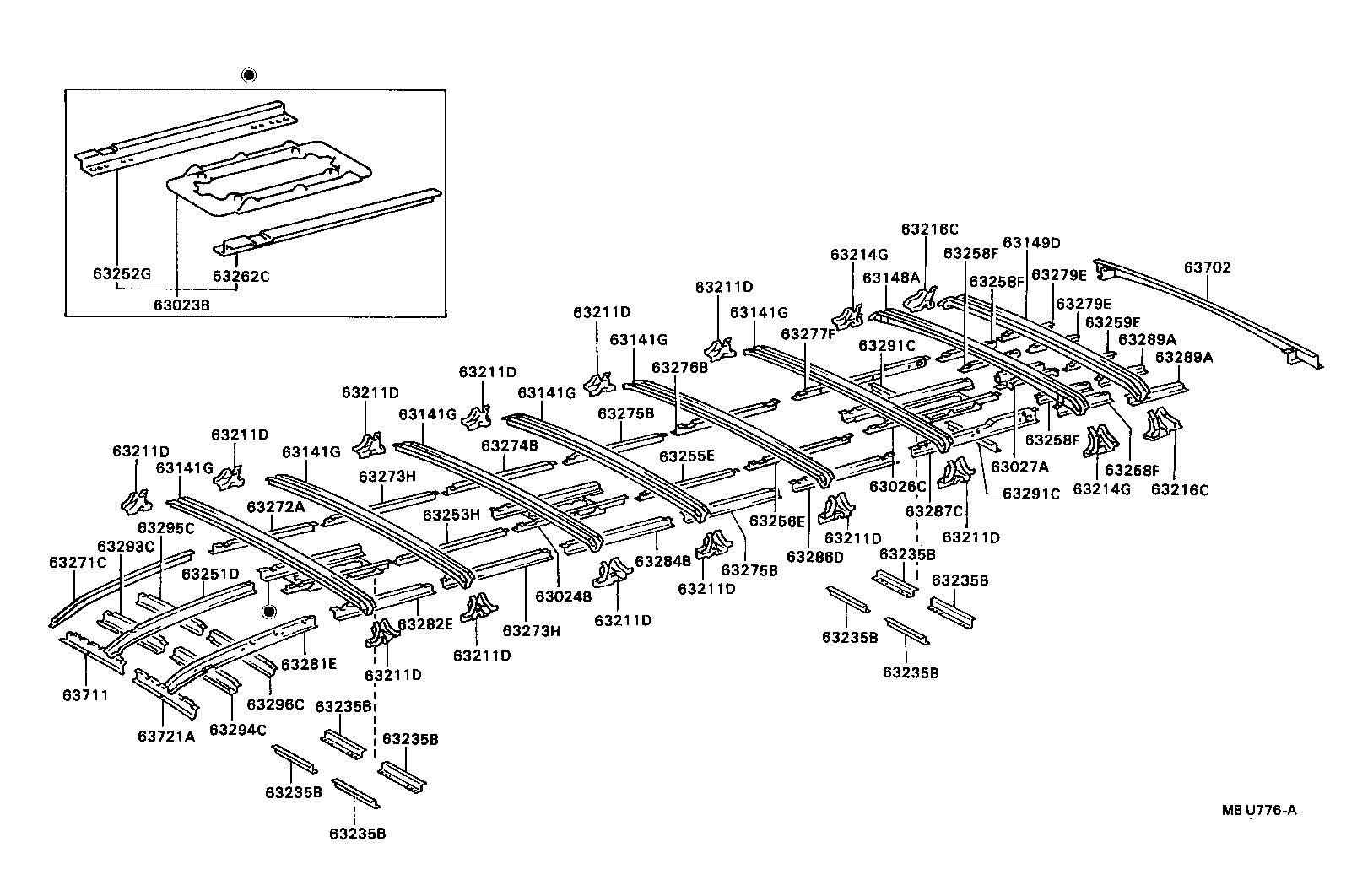  COASTER |  ROOF PANEL BACK PANEL