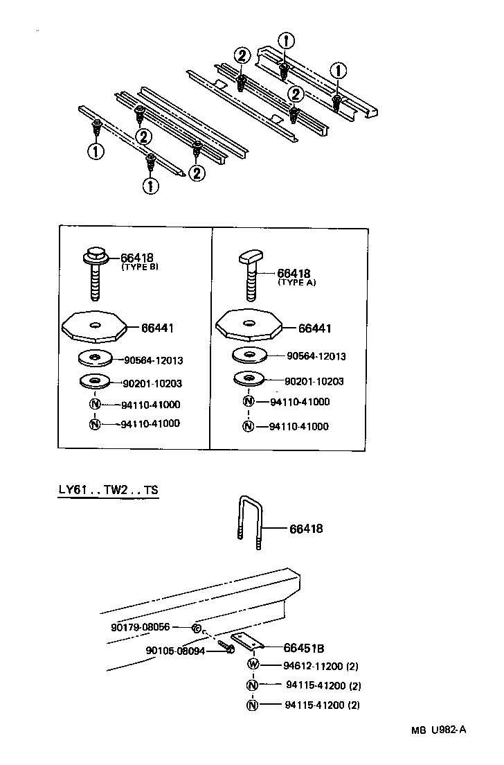  TOYOACE DYNA |  REAR BODY MOUNTING