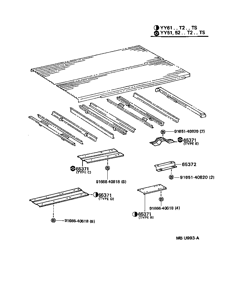  TOYOACE DYNA |  REAR BODY FLOOR FENDER