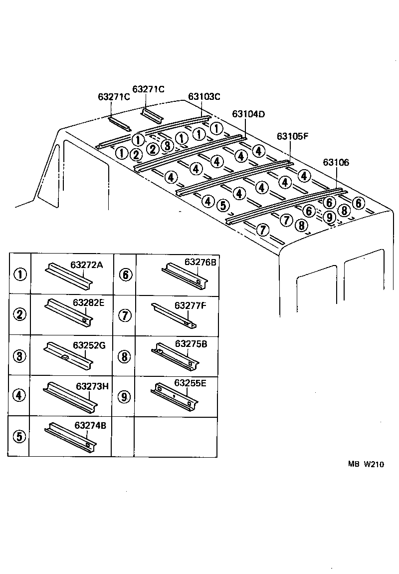  HIACE QUICK DELIVERY |  ROOF PANEL BACK PANEL