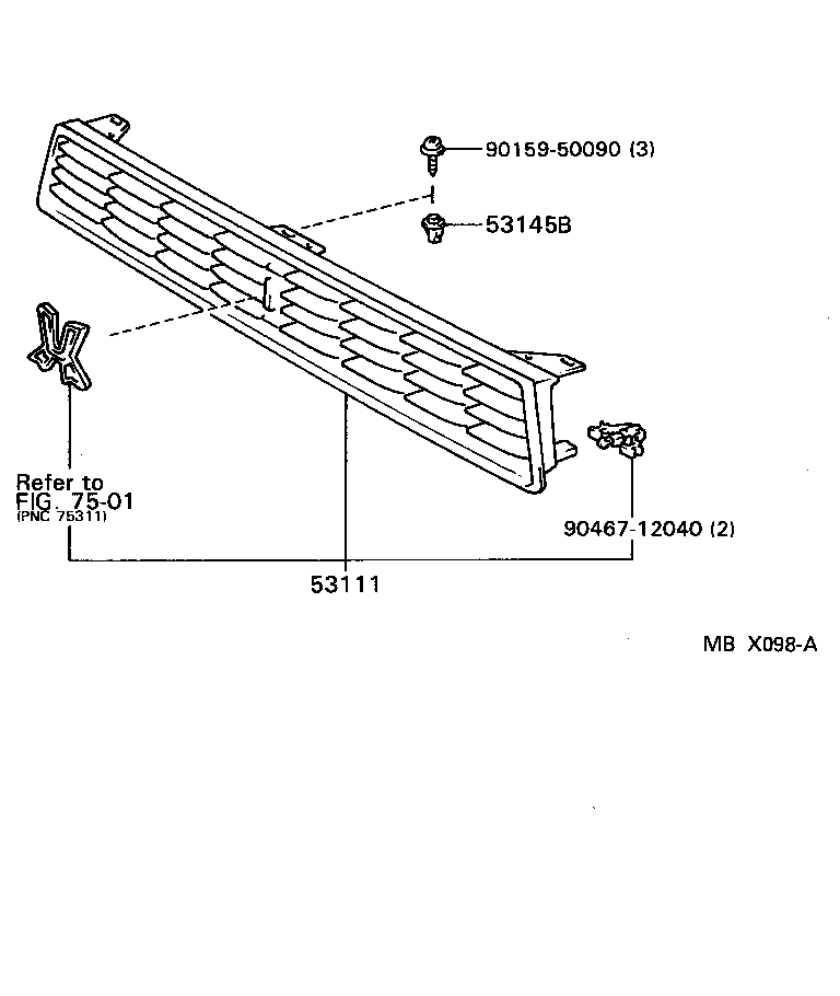  CRESTA |  RADIATOR GRILLE