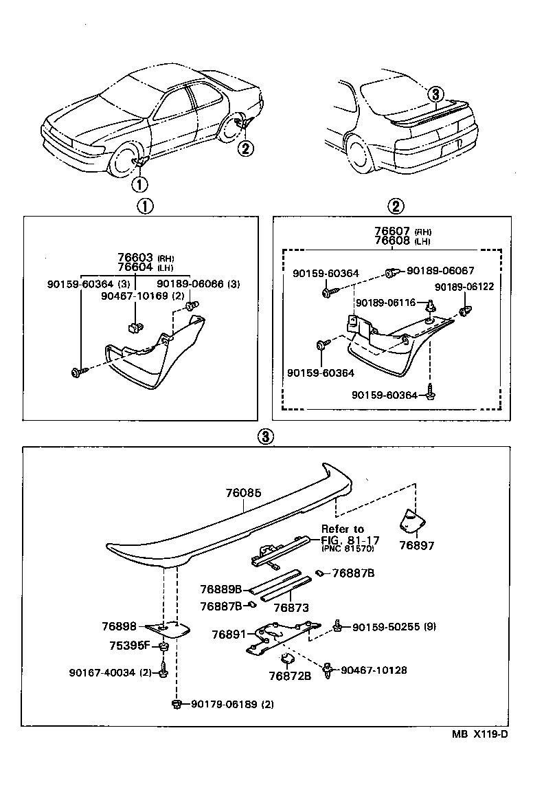 CRESTA |  MUDGUARD SPOILER