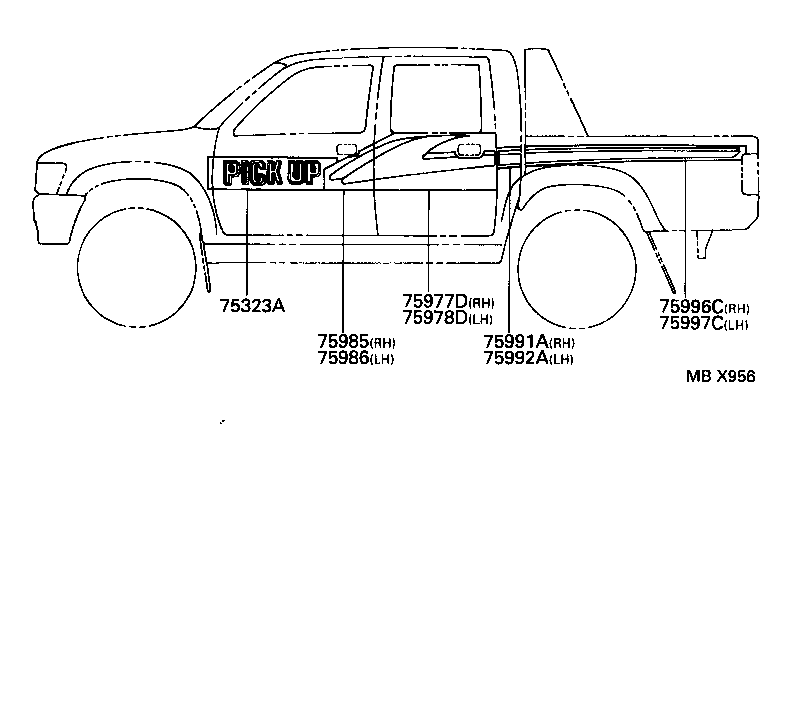  HILUX |  BODY STRIPE