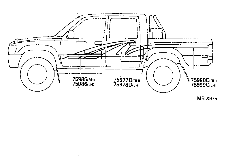  HILUX |  BODY STRIPE