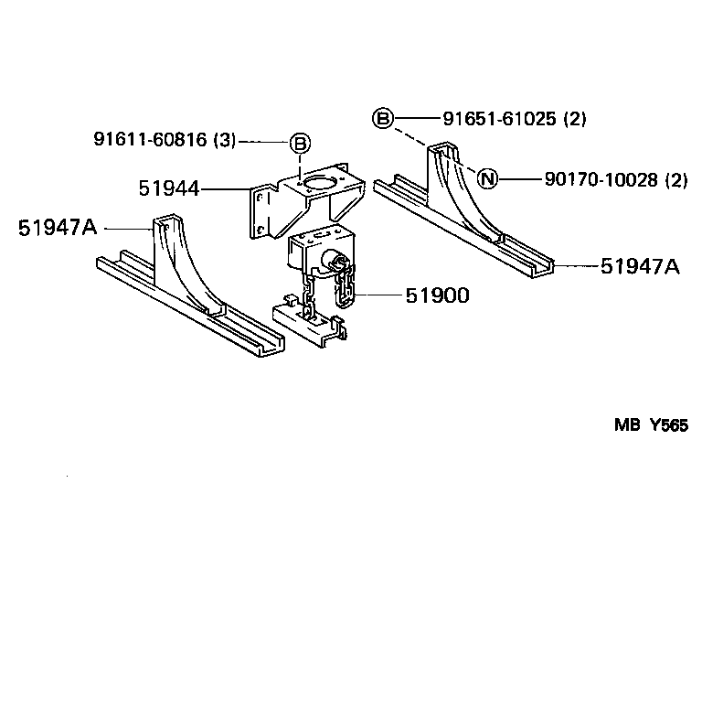  TOYOACE DYNA |  SPARE WHEEL CARRIER