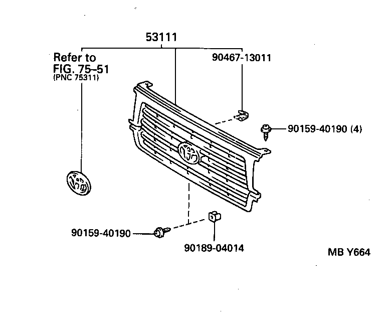  LAND CRUISER VAN |  RADIATOR GRILLE