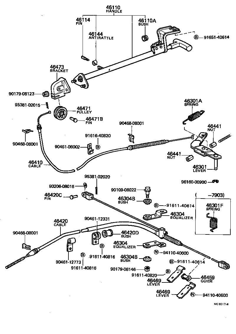  HILUX |  PARKING BRAKE CABLE