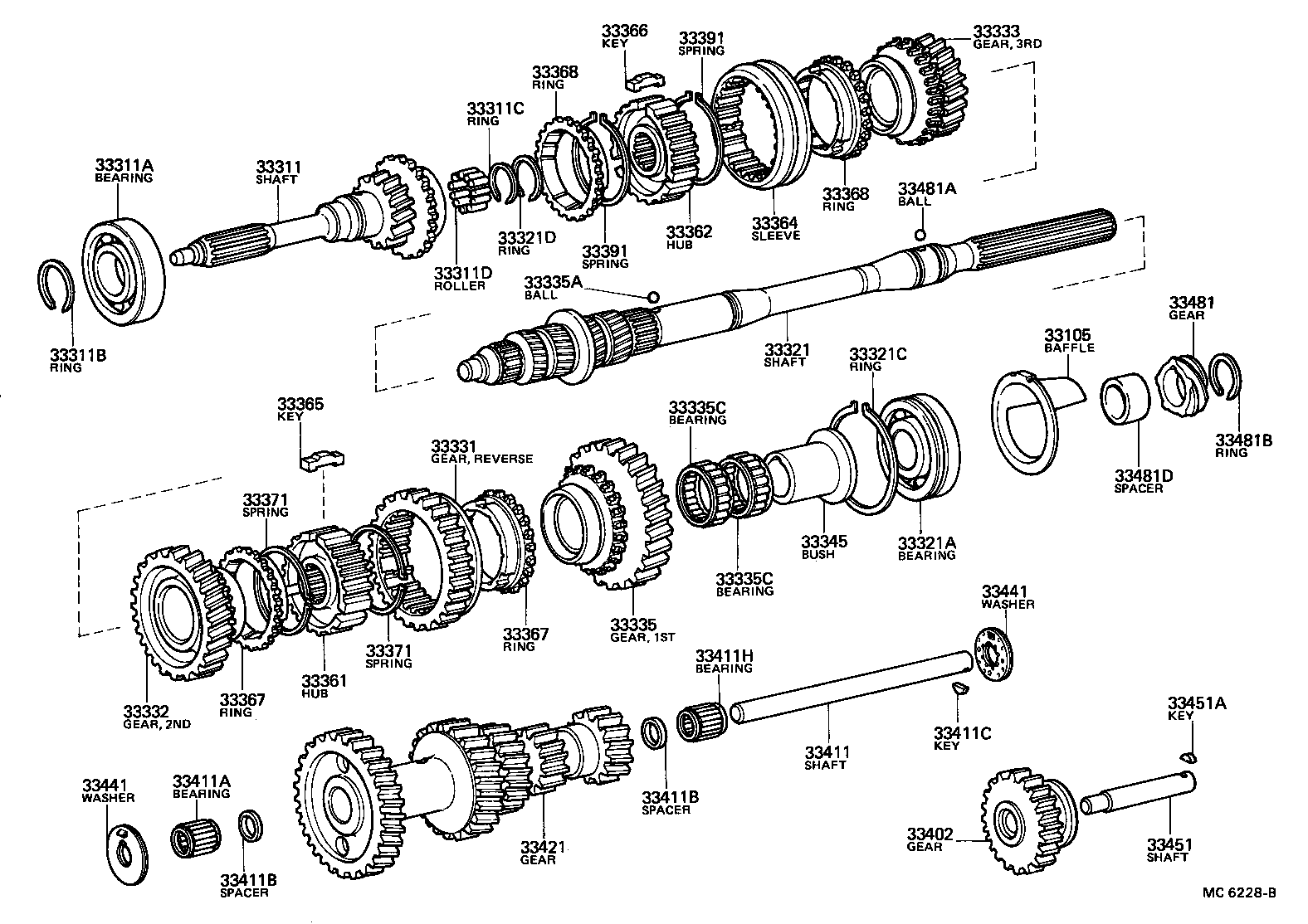  LITEACE VAN WAGON |  TRANSMISSION GEAR MTM