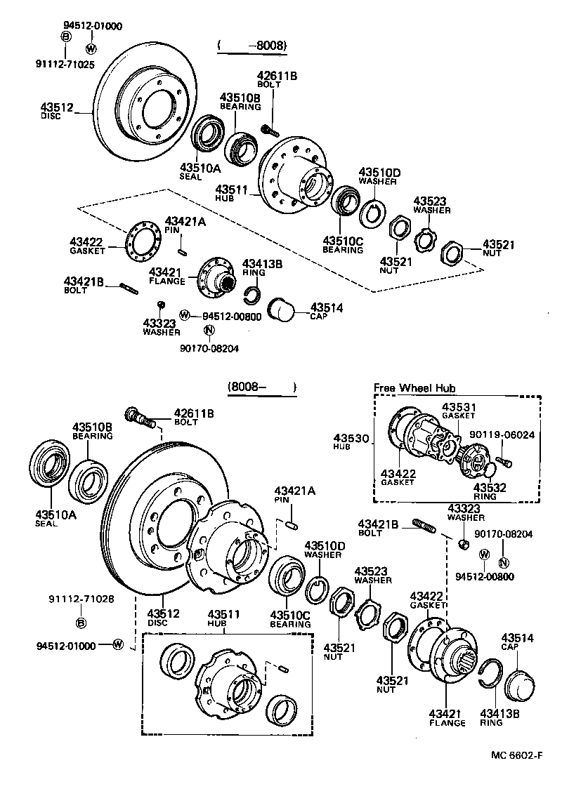  HILUX |  FRONT AXLE HUB
