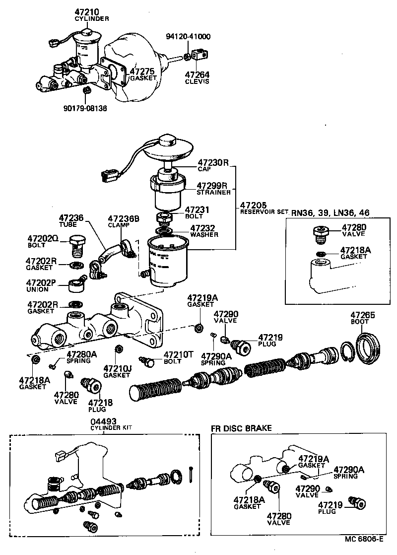  HILUX |  BRAKE MASTER CYLINDER