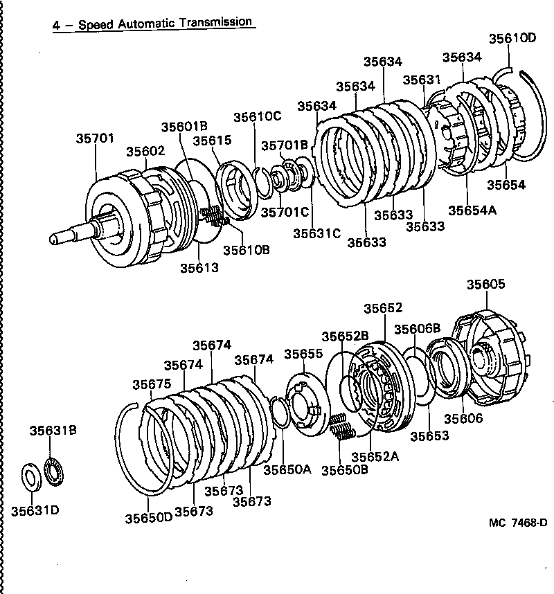  SUPRA |  BRAKE BAND MULTIPLE DISC CLUTCH ATM