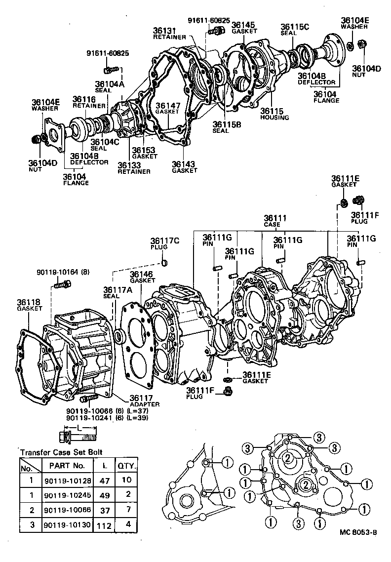  HILUX |  TRANSFER CASE EXTENSION HOUSING