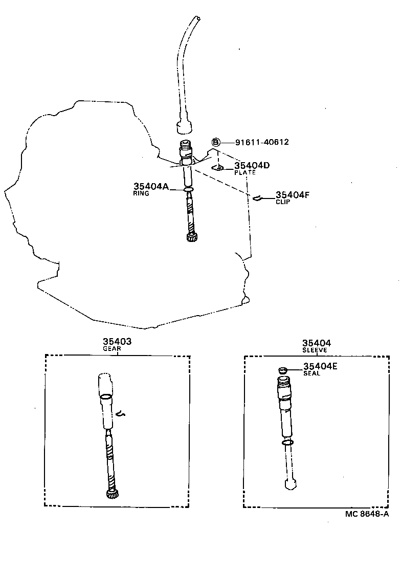  CAMRY VISTA |  SPEEDOMETER DRIVEN GEAR ATM