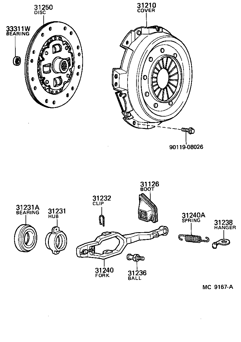  LITEACE VAN WAGON |  CLUTCH RELEASE FORK