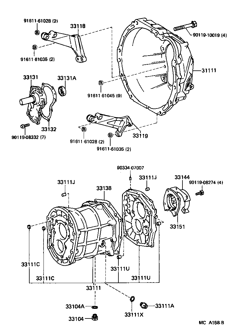  CROWN |  CLUTCH HOUSING TRANSMISSION CASE MTM