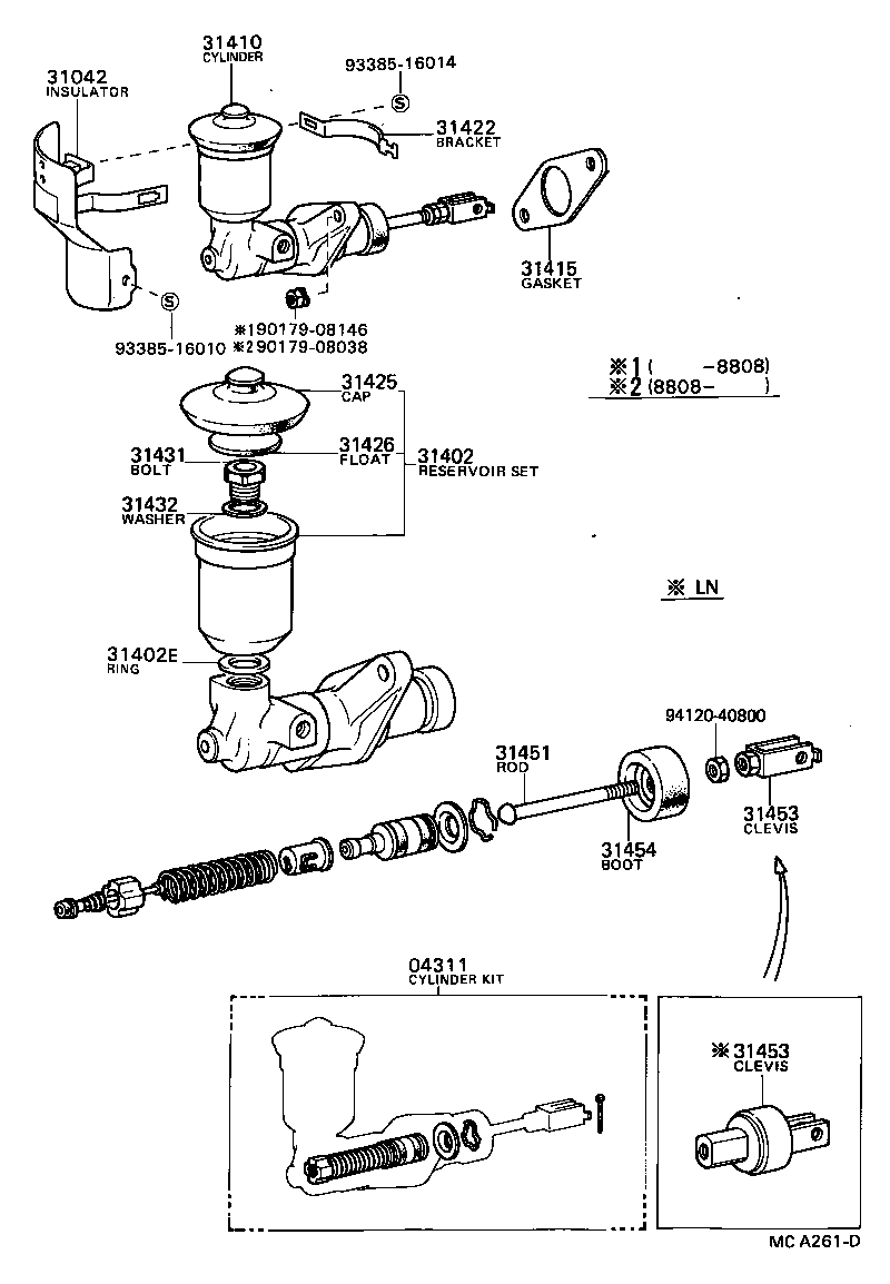  HILUX |  CLUTCH MASTER CYLINDER