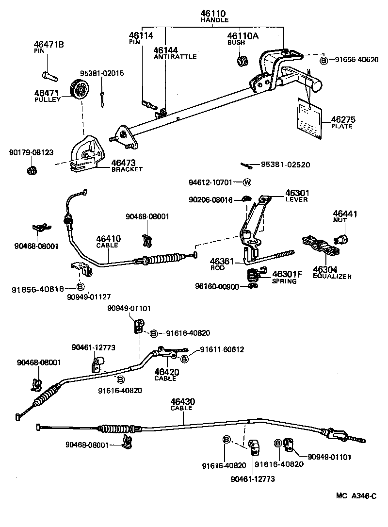  HILUX |  PARKING BRAKE CABLE