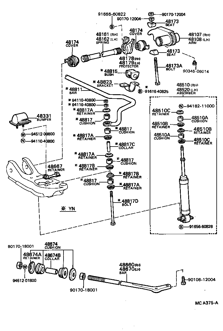  HILUX |  FRONT SPRING SHOCK ABSORBER