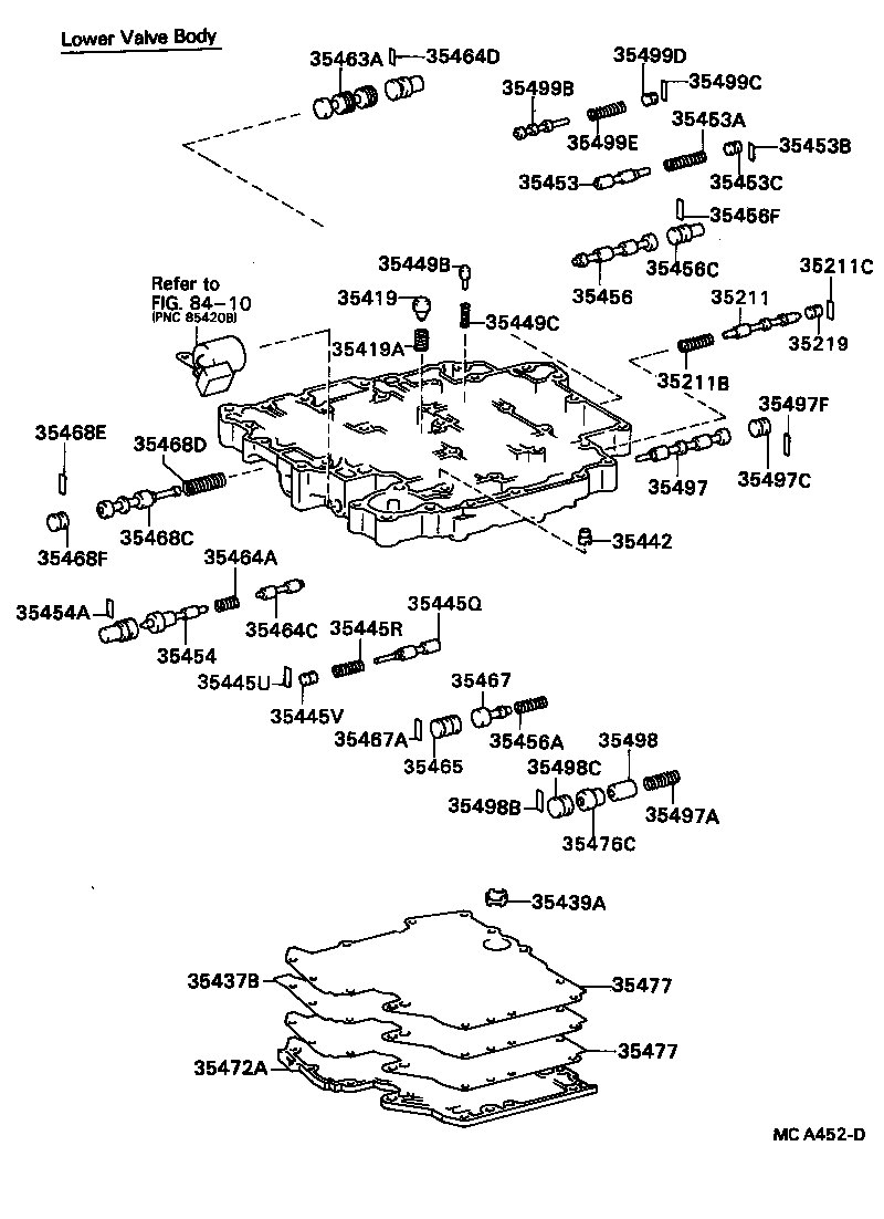  STARLET |  VALVE BODY OIL STRAINER ATM