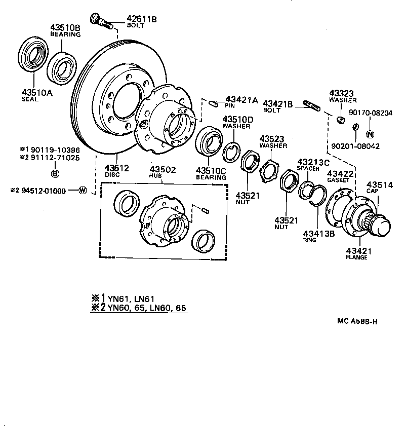  HILUX |  FRONT AXLE HUB