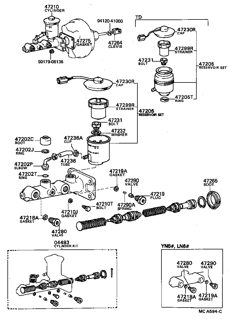  HILUX |  BRAKE MASTER CYLINDER