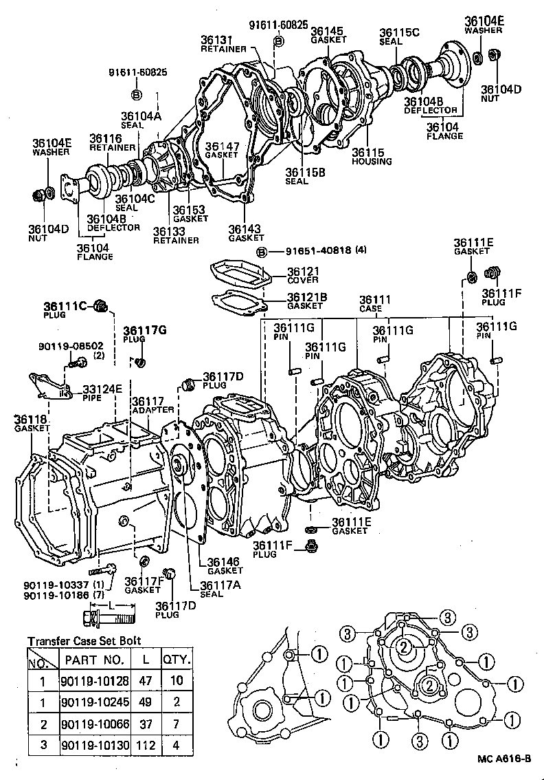  HILUX |  TRANSFER CASE EXTENSION HOUSING