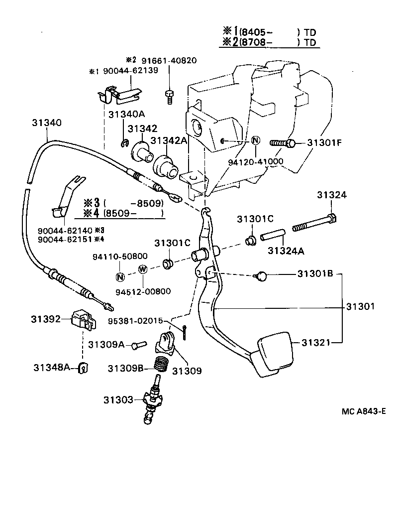  BLIZZARD |  CLUTCH PEDAL FLEXIBLE HOSE