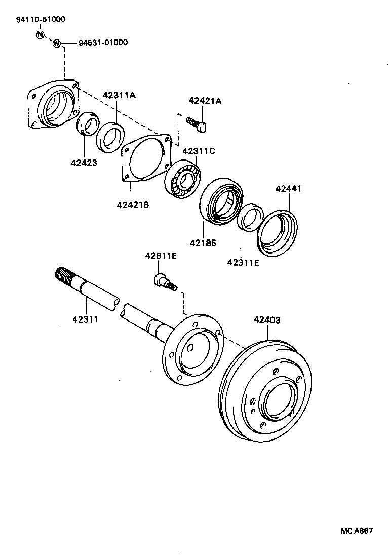  BLIZZARD |  REAR AXLE SHAFT HUB